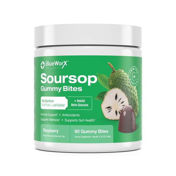 Full-Spectrum Soursop + Reishi Beta-Glucan Gummy Bites