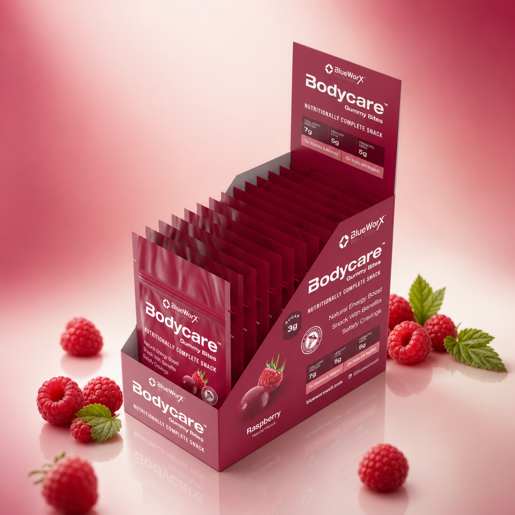 Bodycare Gummy Snacks (RASPBERRY) - Blueworx Wellness product image